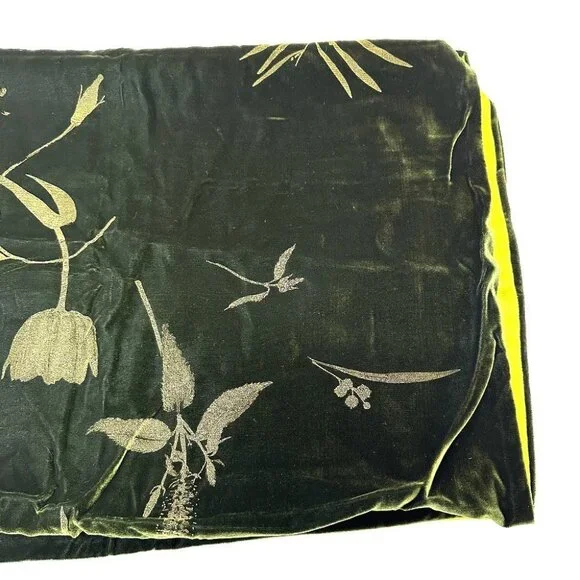 Salvatore Ferragamo plant motif Stole/Shawl Velor Green